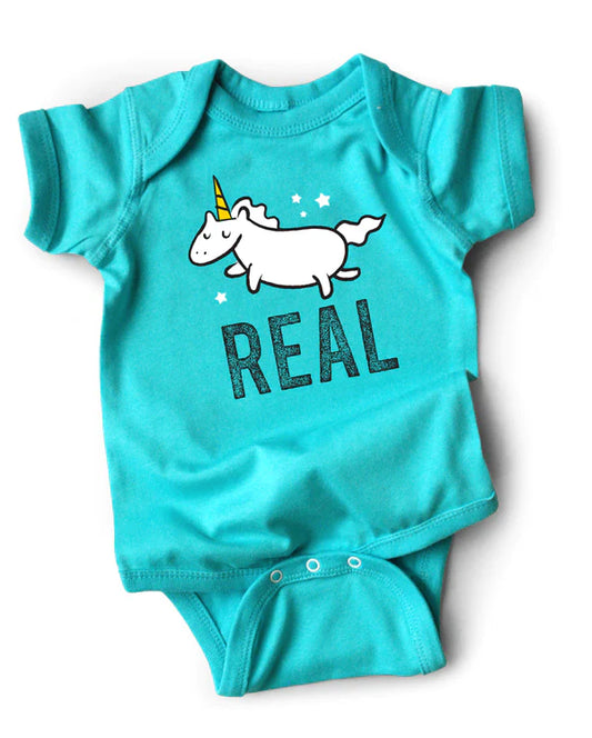 Baby Bodysuit | Unicorns are Real  6-12M