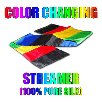 Color Changing Streamer 100% Silk by Vincenzo Di Fatta - Tricks