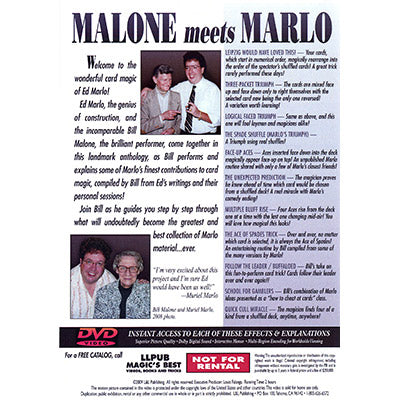 Malone Meets Marlo #4 by Bill Malone - DVD