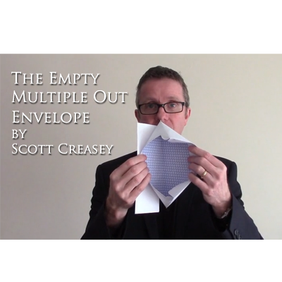 The Empty Multiple Out Envelope by Scott Creasey - Video DOWNLOAD - MagicTricksUSA