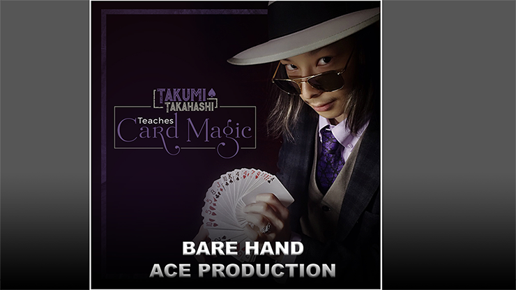 Takumi Takahashi Teaches Card Magic - Bare Hand Aces Production video DOWNLOAD - MagicTricksUSA