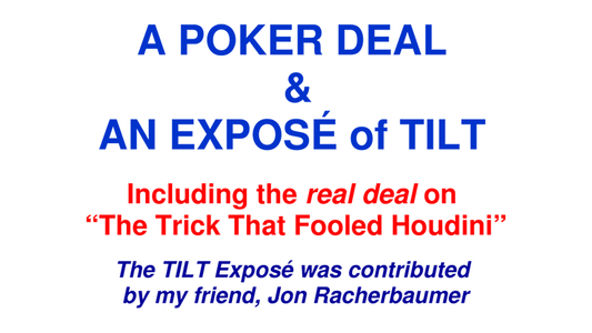 A Poker Deal & An Exposé of TILT by Paul A. Lelekis eBook DOWNLOAD