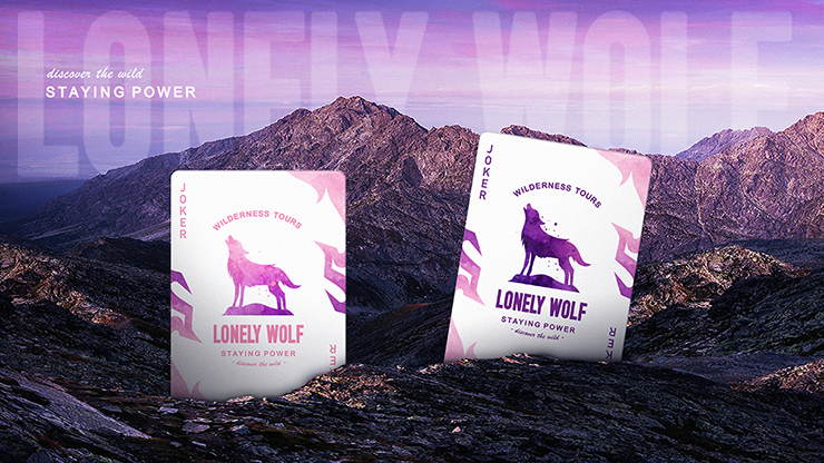 Lonely Wolf (Purple) Playing Cards by BOCOPO