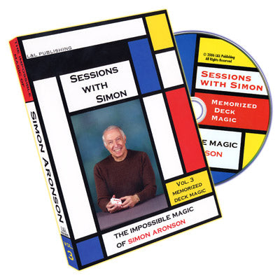 Sessions With Simon The Impossible Magic Of Simon Aronson Volume 3 (Memorized Deck) - DVD