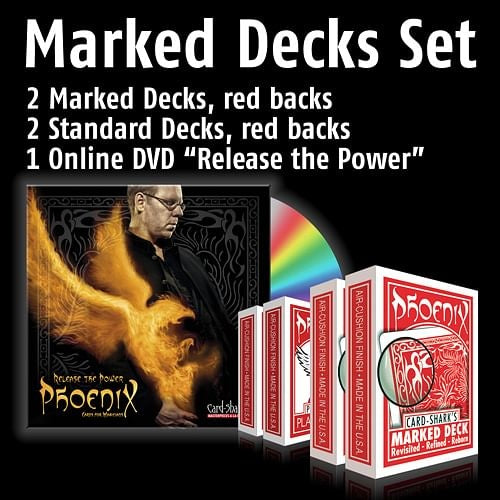 Phoenix Marked Deck Set Red, Online DVD "Release the Power"