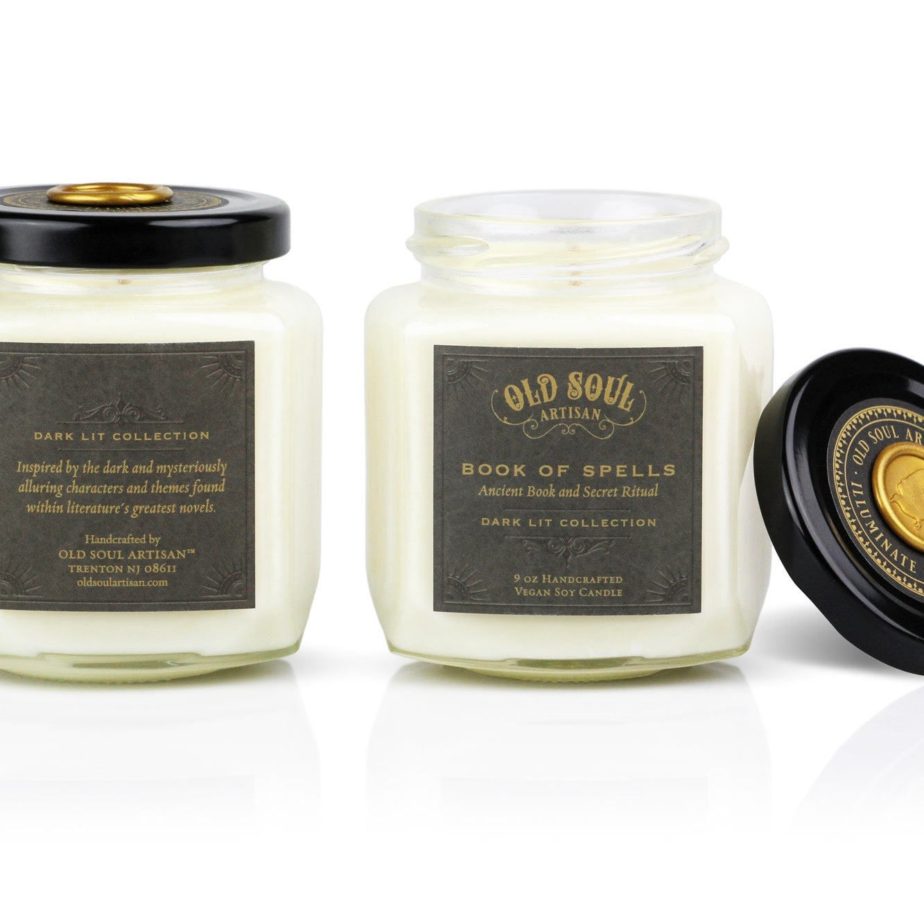 Book Of Spells Soy Candle - For Book Lovers (4oz)